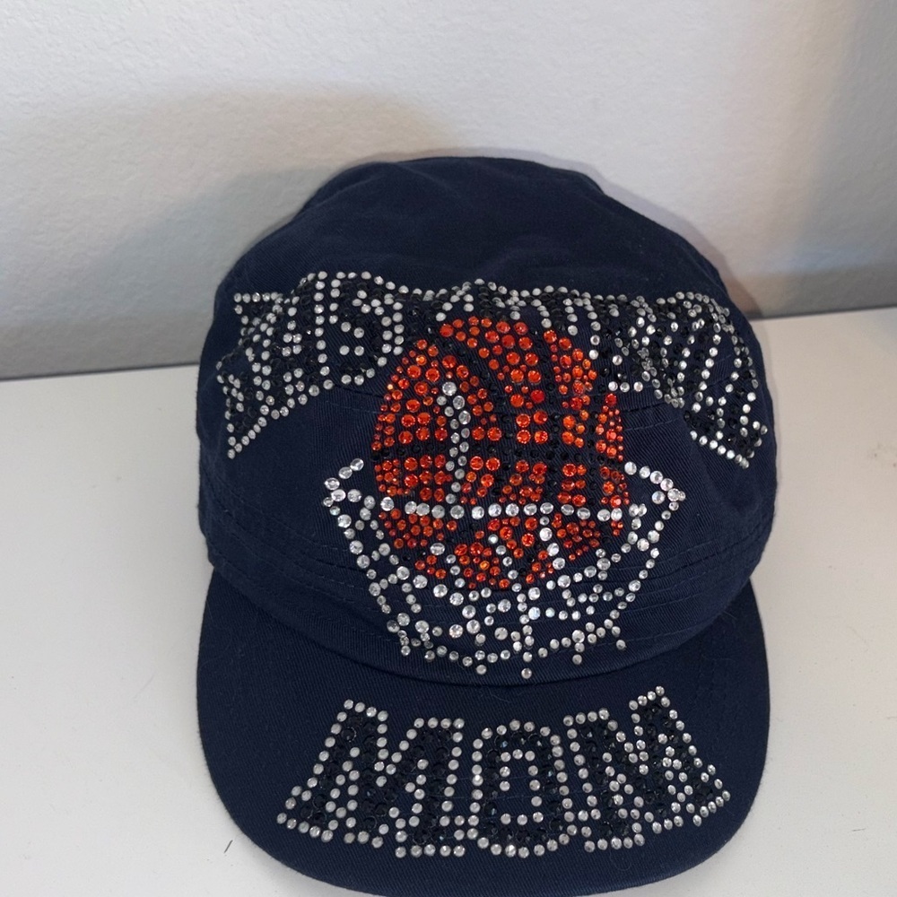 Basketball Mom 🏀 Bling 90s Y2K Navy Blue Military Style Hat - Picture 6 of 14